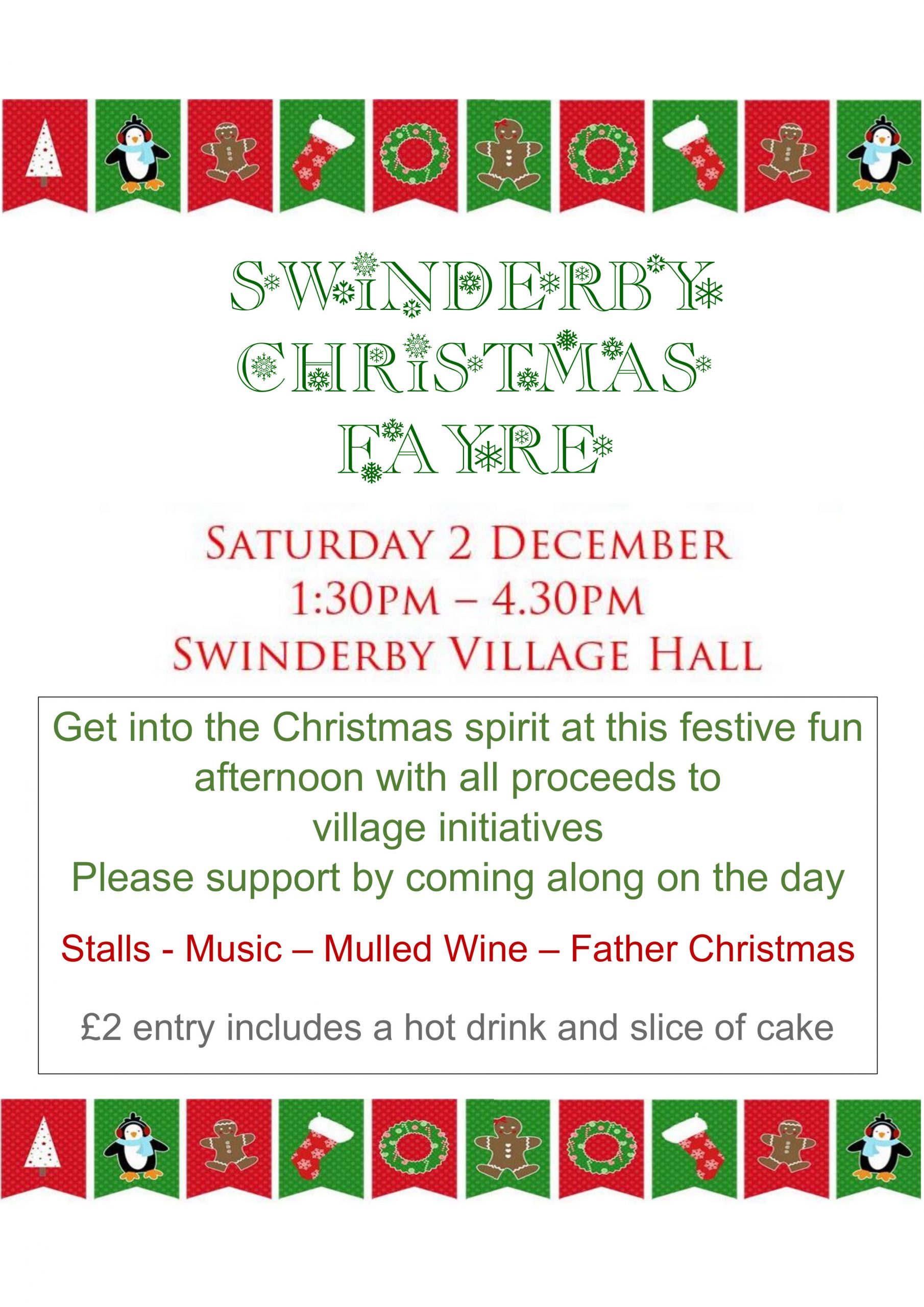 Swinderby Christmas Fayre poster